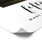 シンプルタイポグラフィ |写真結婚した付き50年 ポスター (角)