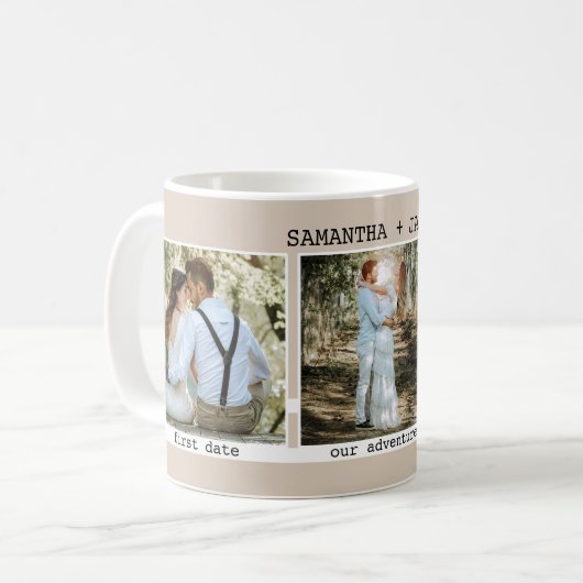 シンプルタイムラ結婚インの写真 コーヒーマグカップ (正面左)