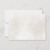 シンプルタイムレスエレガンスウォーターカラーバラ結婚ズ 出欠カード (裏面)