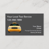 シンプルタクシー名刺デザイン 名刺 (正面)