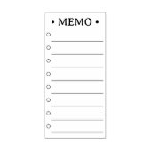 シンプルタスクのメモ ラバースタンプ (インプリント)