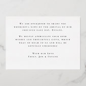 シンプルタンクフォイル招待状 箔招待状 (裏面)