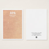 シンプルタンリネンイヤリングディスプレイカード (正面&裏面)