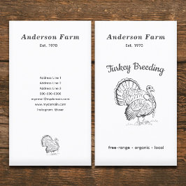 シンプルターキーファームバーティカル 名刺