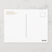 シンプルターコイズブルースタイリッシュ, ポストカード (裏面)