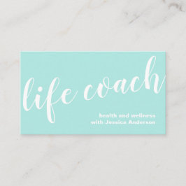 シンプルターコイズヘルス&ウェルネスライフコーチ 名刺