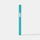 シンプルターコイズ、黄、および白の波2 iPhoneケース (右側面)