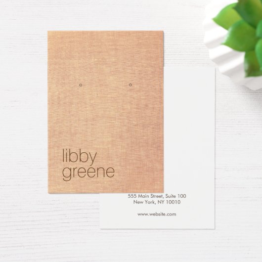 シンプルタ素朴ンジュエリーイヤリング表示カード (デスク)