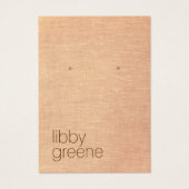 シンプルタ素朴ンジュエリーイヤリング表示カード (正面)