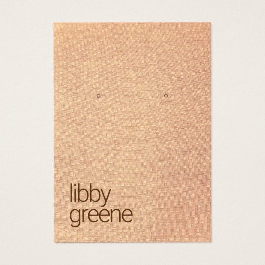 シンプルタ素朴ンジュエリーイヤリング表示カード (正面)