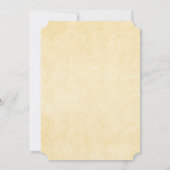 シンプルダイカットヴィンテージアンティーク結婚式招待状 招待状 (裏面)