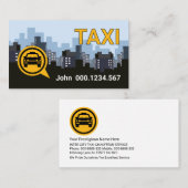 シンプルダウンタウンシティスカイラインタクシー 名刺 (正面/裏面)