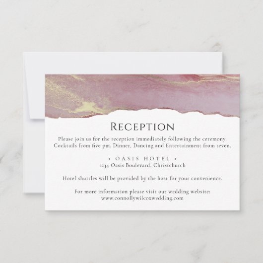 シンプルダスティピ結婚ンク情報カード 出欠カード (正面)