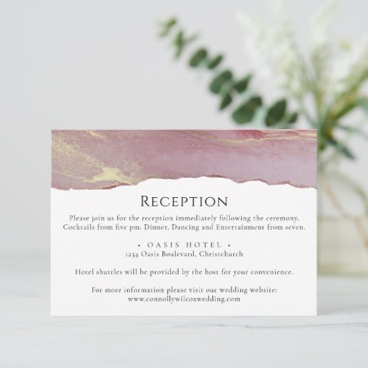 シンプルダスティピ結婚ンク情報カード 出欠カード (スタンド正面)