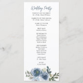 シンプルダスティブルーウォーターフローラ結婚ズ プログラム (正面)