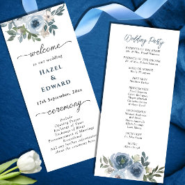 シンプルダスティブルーウォーターフローラ結婚ズ プログラム