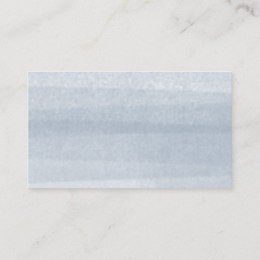 シンプルダスティブルーウォーター色 名刺 (裏面)