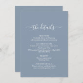 シンプルダスティブルーエンクロージャカード エンクロージャーカード (正面/裏面)