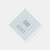 シンプルダスティブルーカスタムビジネスロゴプロモーション スタンダードカクテルナプキン (角)