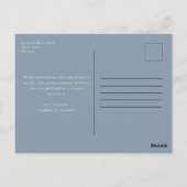 シンプルダスティブルーサンキュー ポストカード (裏面)