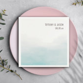 シンプルダスティブルーパーソナライズされた結婚ズカクテル スタンダードカクテルナプキン