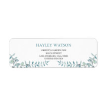 シンプルダスティブルー水結婚の葉