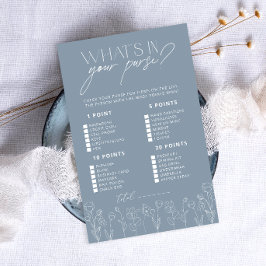 シンプルダスティブルー財布ゲームの中身