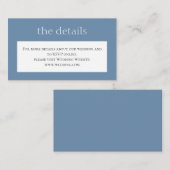 シンプルダスティブ結婚ルーズ詳細.Webサイト エンクロージャーカード (正面/裏面)