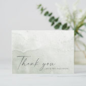 シンプルダスティージュウォーター色 サンキューカード (スタンド正面)