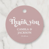 シンプルダスティ結婚バラ フェイバータグ (正面)