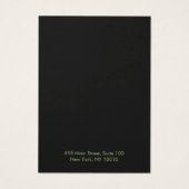 シンプルダークウッドのイヤリングジュエリー表示カード (裏面)