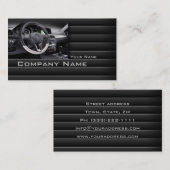 シンプルダークカーインテリアパネル名刺 名刺 (正面/裏面)
