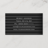 シンプルダークカーインテリアパネル名刺 名刺 (裏面)