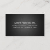 シンプルダークスタイリッシュプロフェッショナル名刺 名刺 (裏面)