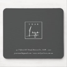 シンプルダークブラックカスタム販売促進ロゴ