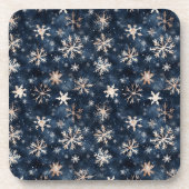 シンプルダークブルー コースター (正面)