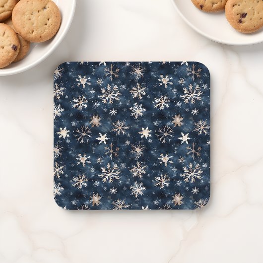 シンプルダークブルー コースター