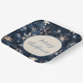 シンプルダークブルー ペーパープレート (傾斜あり)