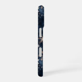 シンプルダークブルー iPhone 16ケース (右側面)