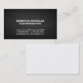 シンプルダークメタリック 名刺 (正面/裏面)