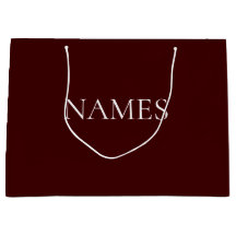 シンプルダークレッドとホワイトのカスタムスクリプト名