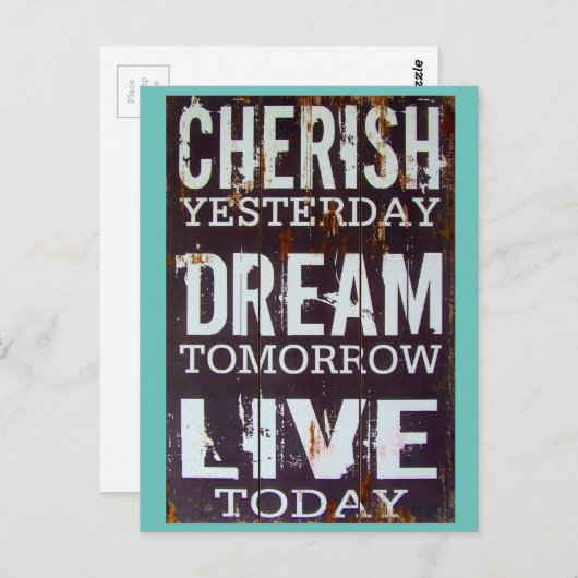 シンプルチェリッシュドリームライブ感動的引用文 ポストカード (正面/裏面)