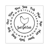 シンプルチキン得卵カートン日付スタンプ ラバースタンプ (インプリント)