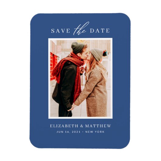 シンプルチッ結婚ク・ミニマル マグネット (縦)