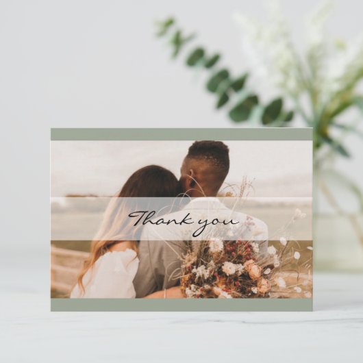 シンプルチメレ結婚スサンキューカード サンキューカード (スタンド正面)