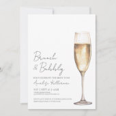 シンプルチャンパエレガントンブライダルシャワー 招待状 (正面)