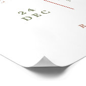 シンプルチャーチキャンドルライトキャロルサービス ポスター (角)