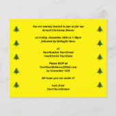 シンプルチャーチクリスマスディナー招待状 (裏面)