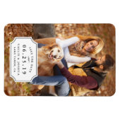 シンプルチャーム日付の保存 マグネット (横)