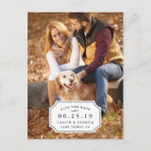 シンプルチャーム日付の保存 案内ポストカード (正面)